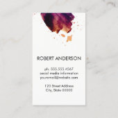 水彩ブラシ/モノグラム 名刺 (裏面)