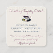 水彩ブラックベリーとクリームフローラ エンクロージャーカード (正面)