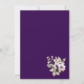 水彩ブラックベリーファースト・バースデーパーティー 招待状 (裏面)