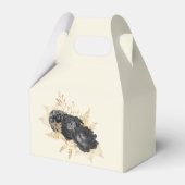 水彩ブラック金ゴールドバラモノグラム結婚ズ フェイバーボックス (裏面サイド)