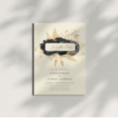 水彩ブラック金ゴールドバラ日付の保存