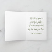 水彩ブラッシュストロークイースターエッグ カード (内部)