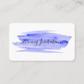 水彩ブラッシュストローク夕べイベントチケット招待状 名刺 (正面)