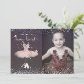 水彩ブラッシュトゥトゥと蝶のダンス発表会 招待状 (スタンド正面)