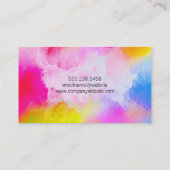 水彩ブラッシュモノグラム 名刺 (裏面)