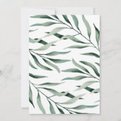 水彩ブランチ結婚式招待状 招待状 (裏面)