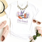 水彩ブランチ誕生日 パーソナライズされた Tシャツ