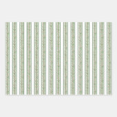 水彩ブルガンディアマリリス&トピアリークリスマス ラッピングペーパーシート (正面3)