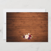 水彩ブルゴーニュフローラウッド3写真 セーブザデート (裏面)