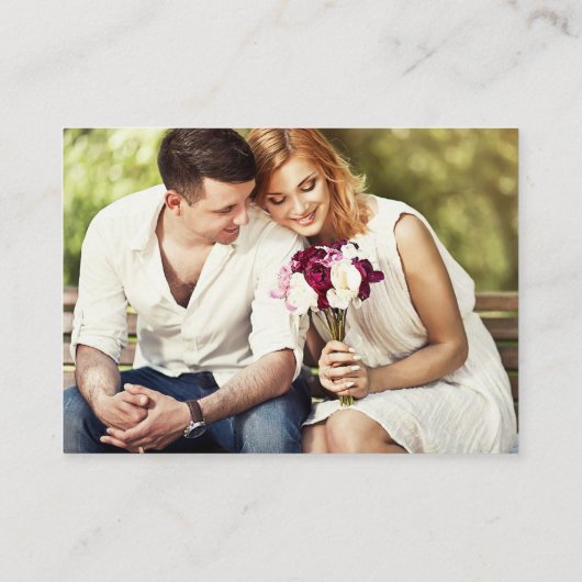 水彩ブルゴーニュフローラ写真2 QR RSVP詳細 エンクロージャーカード (裏面)