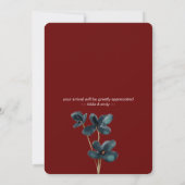 水彩ブルゴーニュ海軍バラ (裏面)