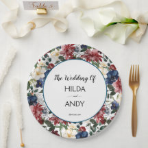 水彩ブルゴーニュ海軍バラ