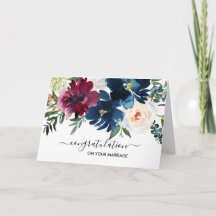 水彩ブルゴーニュ海軍フラワー祝賀