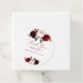 水彩ブルゴーニュ赤面花ありがとう フェイバータグ (インサイチュ)