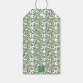 水彩ブルゴーニュ・アマリリス・クリスマス ギフトタグ (裏面)