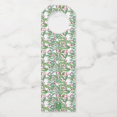 水彩ブルゴーニュ・アマリリス・クリスマス ボトルネックタグ (裏面)