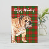 水彩ブルドッグ オーダーメイド カスタム シーズンカード (スタンド正面)