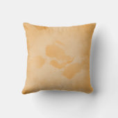 水彩ブルーとオレンジ クッション (裏面)