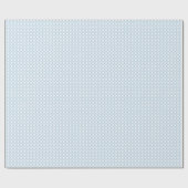 水彩ブルーとネイビーリボン ラッピングペーパー (フラット)