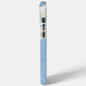 水彩ブルーの白いアジサイ Case-Mate iPhoneケース (裏面 / 左)
