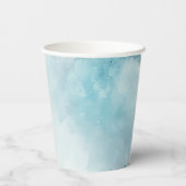水彩ブルーウォッシュ 紙コップ (裏面)