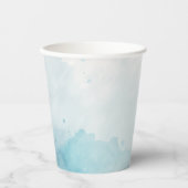 水彩ブルーウォッシュ 紙コップ (正面)