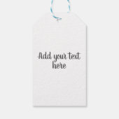 水彩ブルーオンダークグレーフローラ ギフトタグ (裏面)