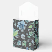 水彩ブルーオンダークグレーフローラ フェイバーボックス (オープン)