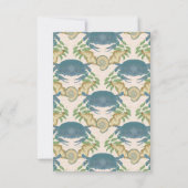 水彩ブルーカニ引退 サンキューカード (裏面)