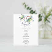 水彩ブルーカニ沿岸メニュー (スタンド正面)