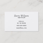 水彩ブルークラゲビーチデザイン 名刺 (裏面)