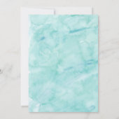水彩ブルークラブ沿岸ブライダルシャワー招待状 招待状 (裏面)