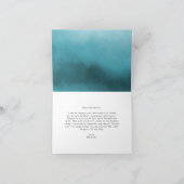 水彩ブルークリスタル写真 卒業 サンキューカード (内部)