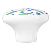 水彩ブルーコーンフラワー セラミックノブ (側面)