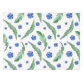 水彩ブルーコーンフラワー テーブルクロス (正面(横))