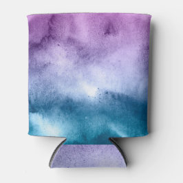 水彩ブルースとパープル – すべてのオプション 缶クーラー