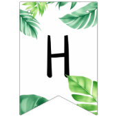 水彩ブルートレックス緑の子供たち3rd誕生日 バンティングフラッグ (第1の旗)