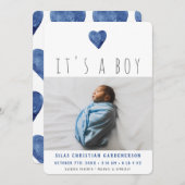 水彩ブルーハート発表 案内状 (正面/裏面)