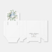 水彩ブルーバラバプテスマ《キリスト教》洗礼式や命名式 フェイバーボックス (折り畳みなし)