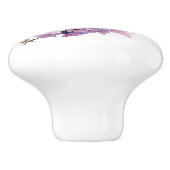 水彩ブルーバードとさくらんぼブルソム セラミックノブ (側面)