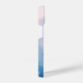 水彩ブルーバードガーデンバードアート自然 iPhoneケース (右側面)