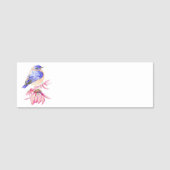 水彩ブルーバードガーデンバード 名札 (正面)