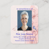 水彩ブルーバードガーデンメモリアル 名刺 (裏面)