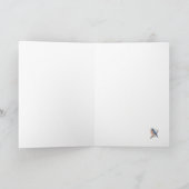 水彩ブルーバードサンキューカード サンキューカード (内部)