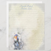 水彩ブルーバード文房具 レターヘッド (正面/裏面)