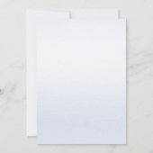 水彩ブルーピンクフローラリハーサルディナー 招待状 (裏面)