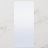 水彩ブルーピンクフローラ結婚のメニュー メニュー (裏面)