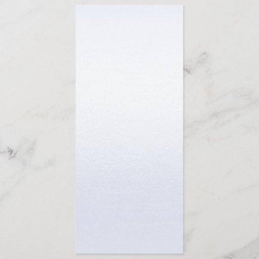 水彩ブルーピンクフローラ結婚のメニュー メニュー (裏面)