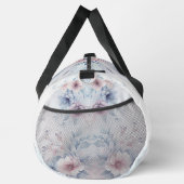 水彩ブルーピンクフローラ ダッフルバッグ (右)
