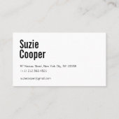 水彩ブルーピンクモダン 名刺 (裏面)